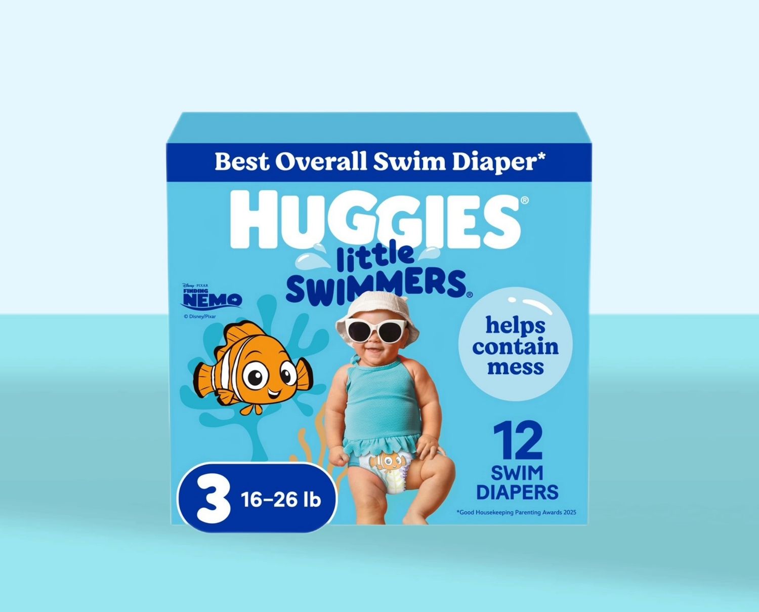 Huggies® Little Swimmers® Disposable Swim Pants featuring Finding Nemo™ designs