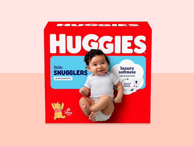 Huggies® Little Snugglers® Diapers, Up to 100% Blowout & Leak Protection, All-Around Blowout Blocking*  *sizes 1 & 2