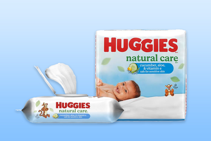 Huggies® Natural Care® Cucumber, Aloe & Vitamin E Baby Wipes
